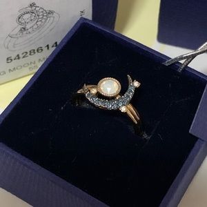 Swarovski Duo Moon Ring